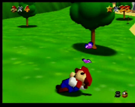 Скриншот из машинимы «Спящий Марио» (Mario Sleeping, 1997, реж. Милтос Манетас)